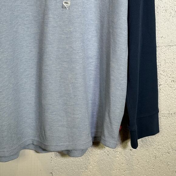Levi's Men's Thermal Long Raglan Sleeve T-Shirt blue, 2XL $45 - Picture 5 of 7